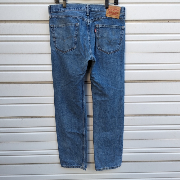 Levi's Men's Blue Straight Jeans - Picture 5 of 6